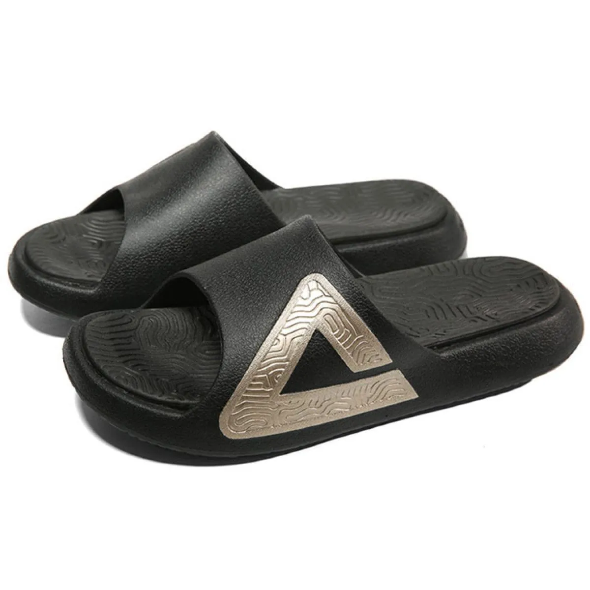 Мужские шлёпанцы Peak State Pole Classic Drag Black/Gold