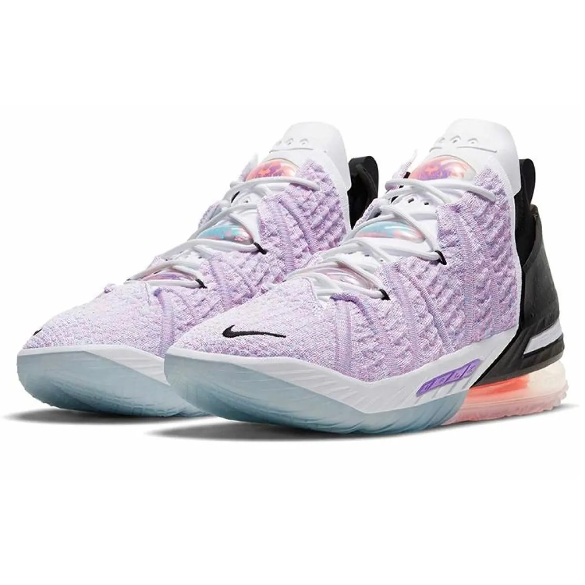 Кроссовки Nike Lebron 18 Graffiti Print Mid Light Purple/Black