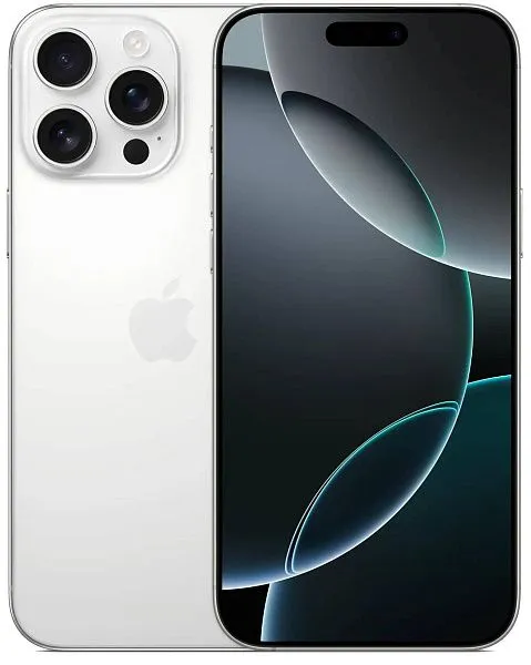 Смартфон Apple iPhone 16 Pro Max 256 GB, Dual nano SIM, White Titanium