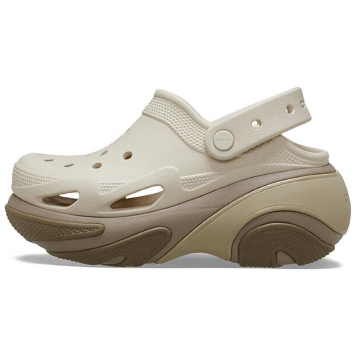 Женские сабо Crocs Shell Cream Puff Crush Clog 5-8 cm Taupe