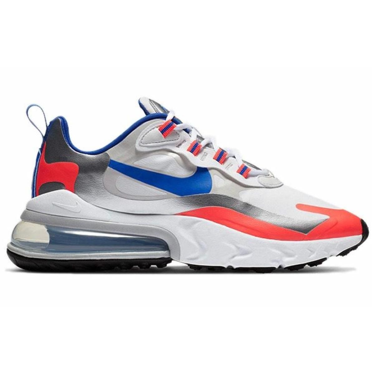 Женские кроссовки Nike Air Max 270 React Mid White/Blue/Orange