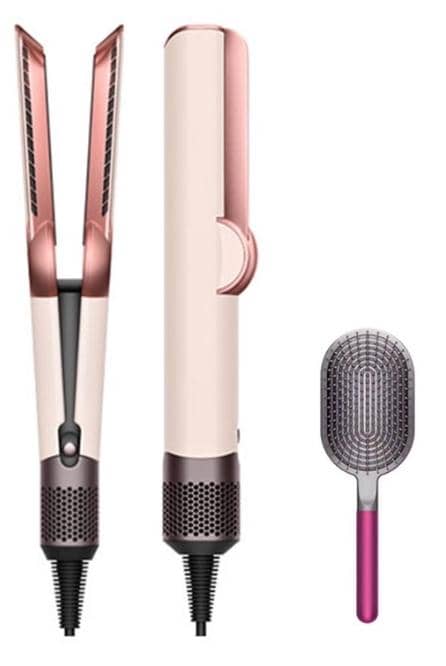 Выпрямитель для волос Dyson Airstrait Straightener HT01 + Hairbrush, Ceramic Pink / Rose Gold