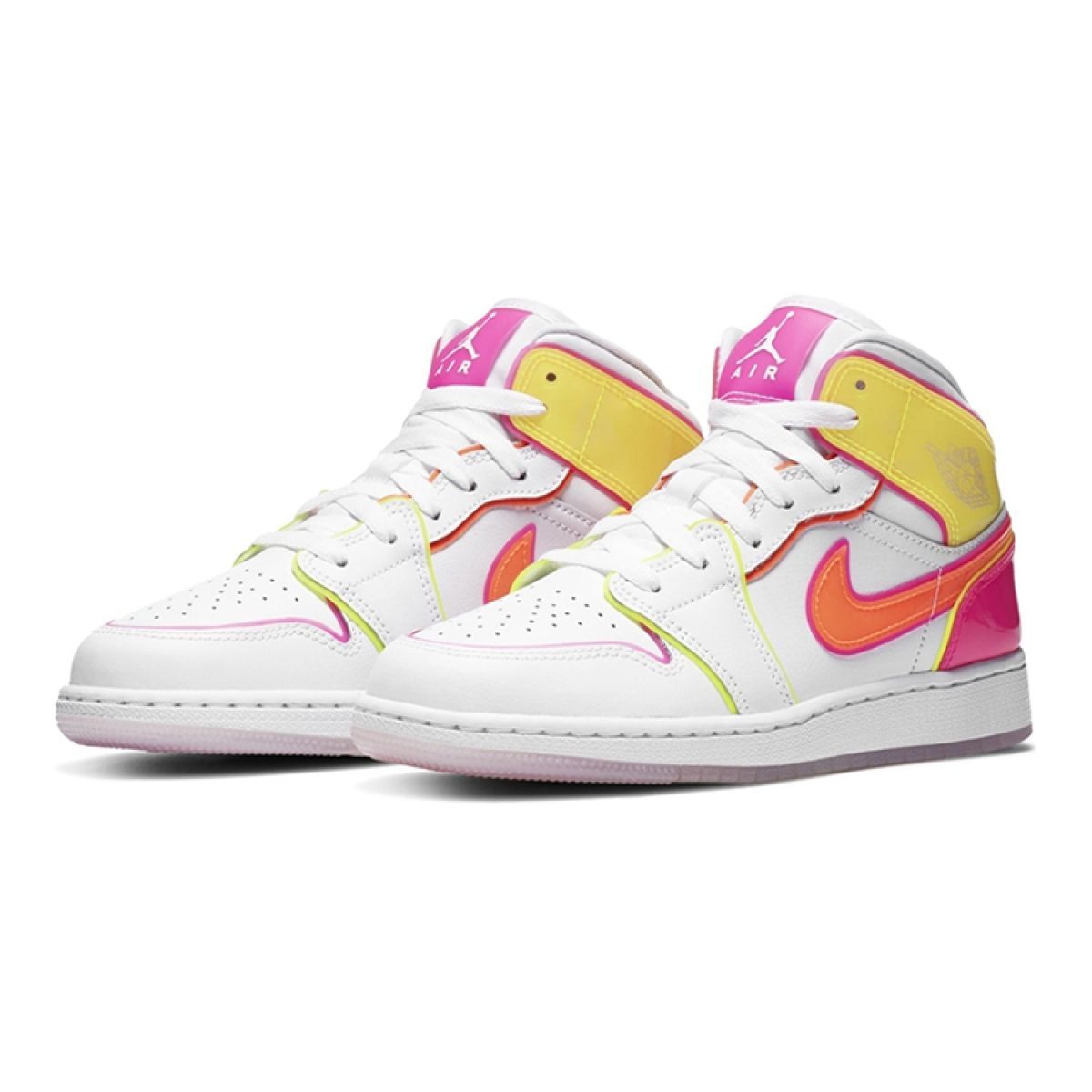 Подростковые кроссовки Air Jordan 1 Mid "Edge Glow" GS