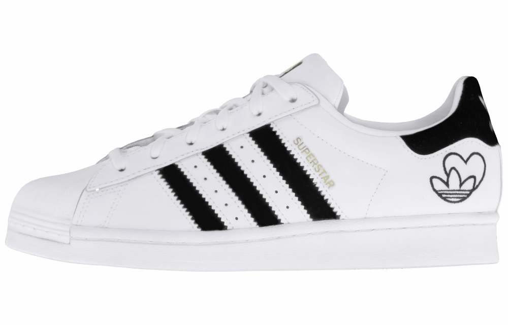 Женские кроссовки Adidas originals Superstar White/Black/Gold