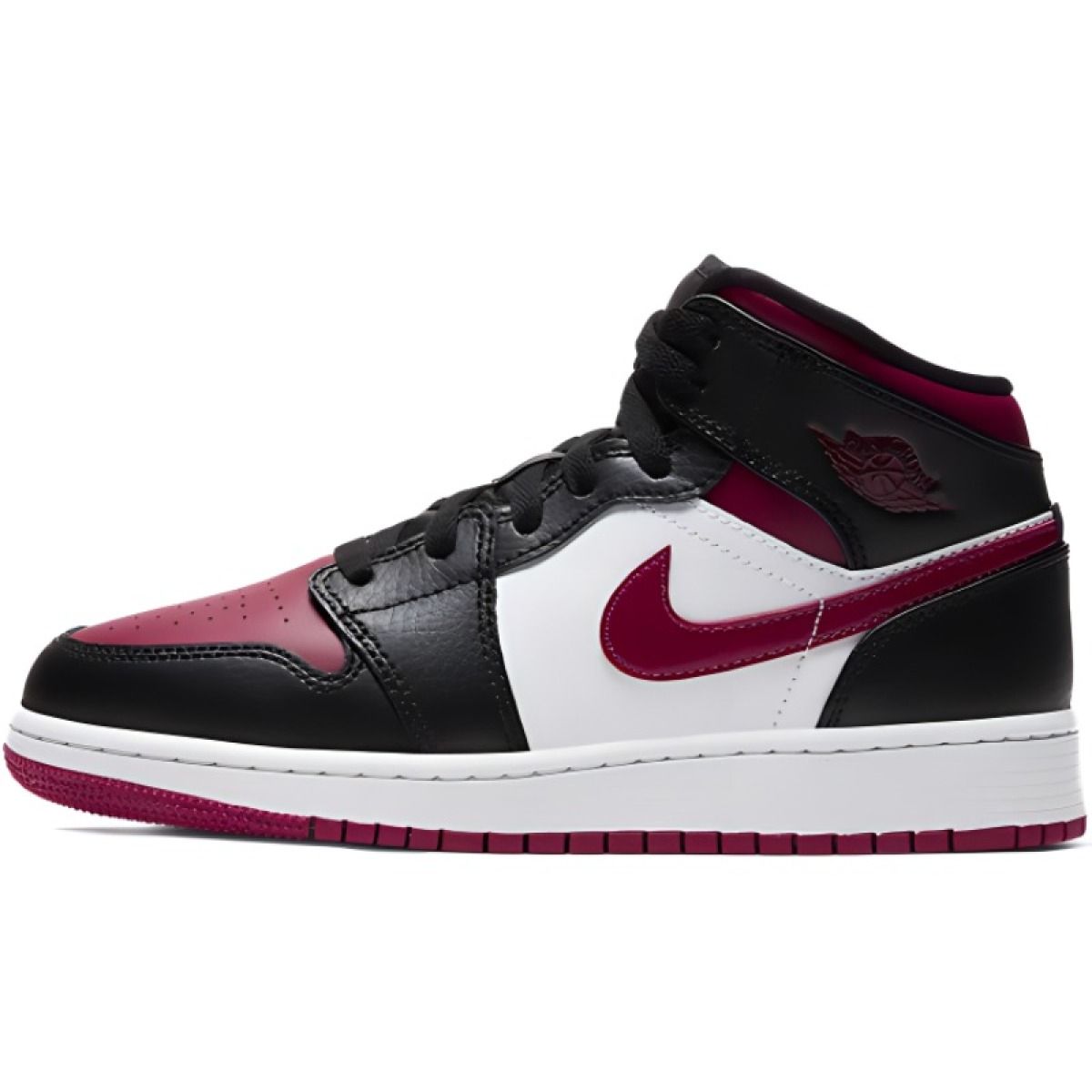 Подростковые кроссовки Jordan 1 Mid Bred Toe GS
