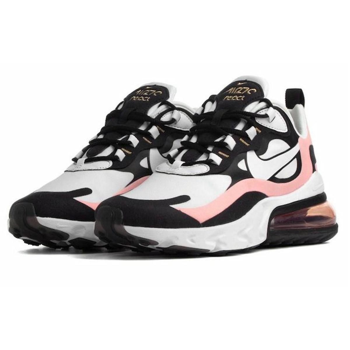 Женские кроссовки Nike Air Max 270 React Black/Pink/White