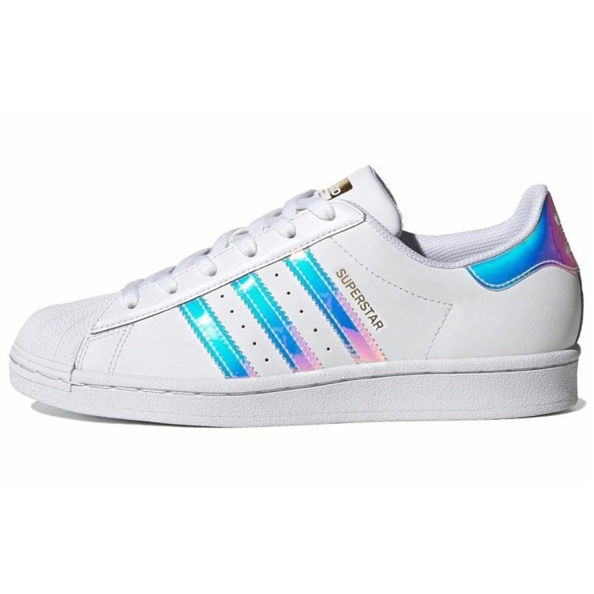 Женские кроссовки Adidas Originals Superstar White/Blue