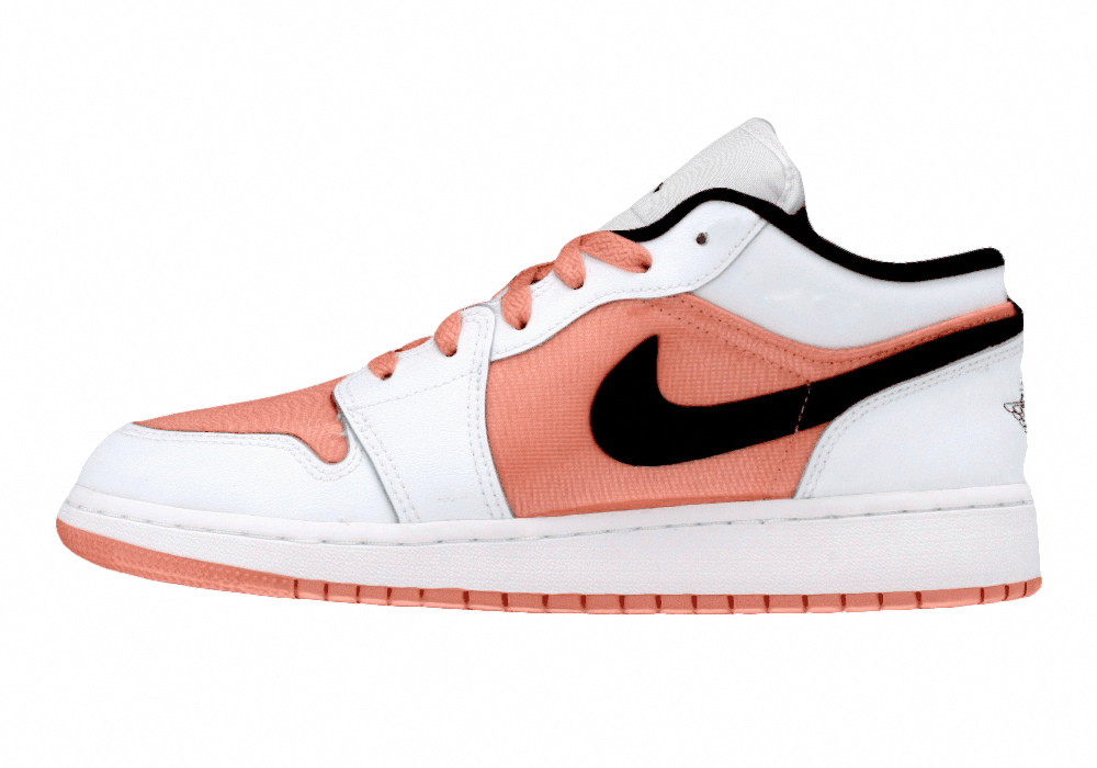 Подростковые кроссовки Air Jordan 1 Low White/Light Madder Root GS