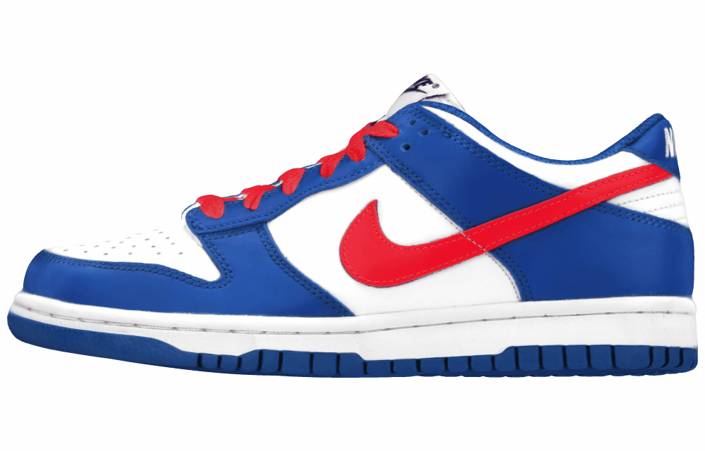 Подростковые кроссовки Nike Dunk Low Game Royal Bright Crimson GS