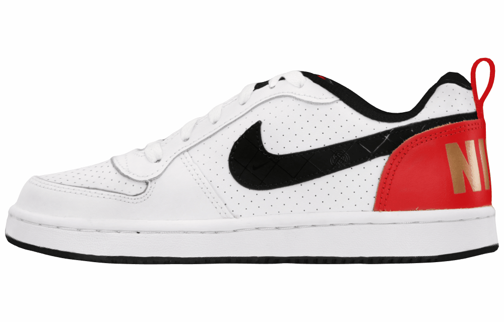 Кроссовки Nike Court Borough Low "White University Red Gold" GS