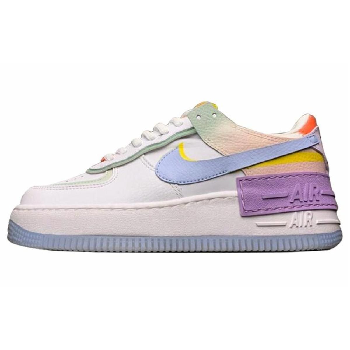 Женские кроссовки Nike Air Force 1 Low Shadow White/Blue/Purple