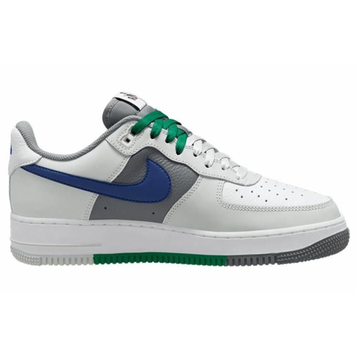 Мужские кроссовки Nike Air Force 1 White/Blue/Green