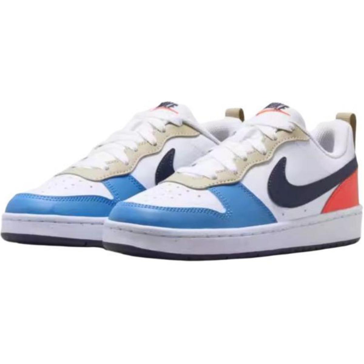 Подростковые кроссовки Nike Court Borough White/Blue GS