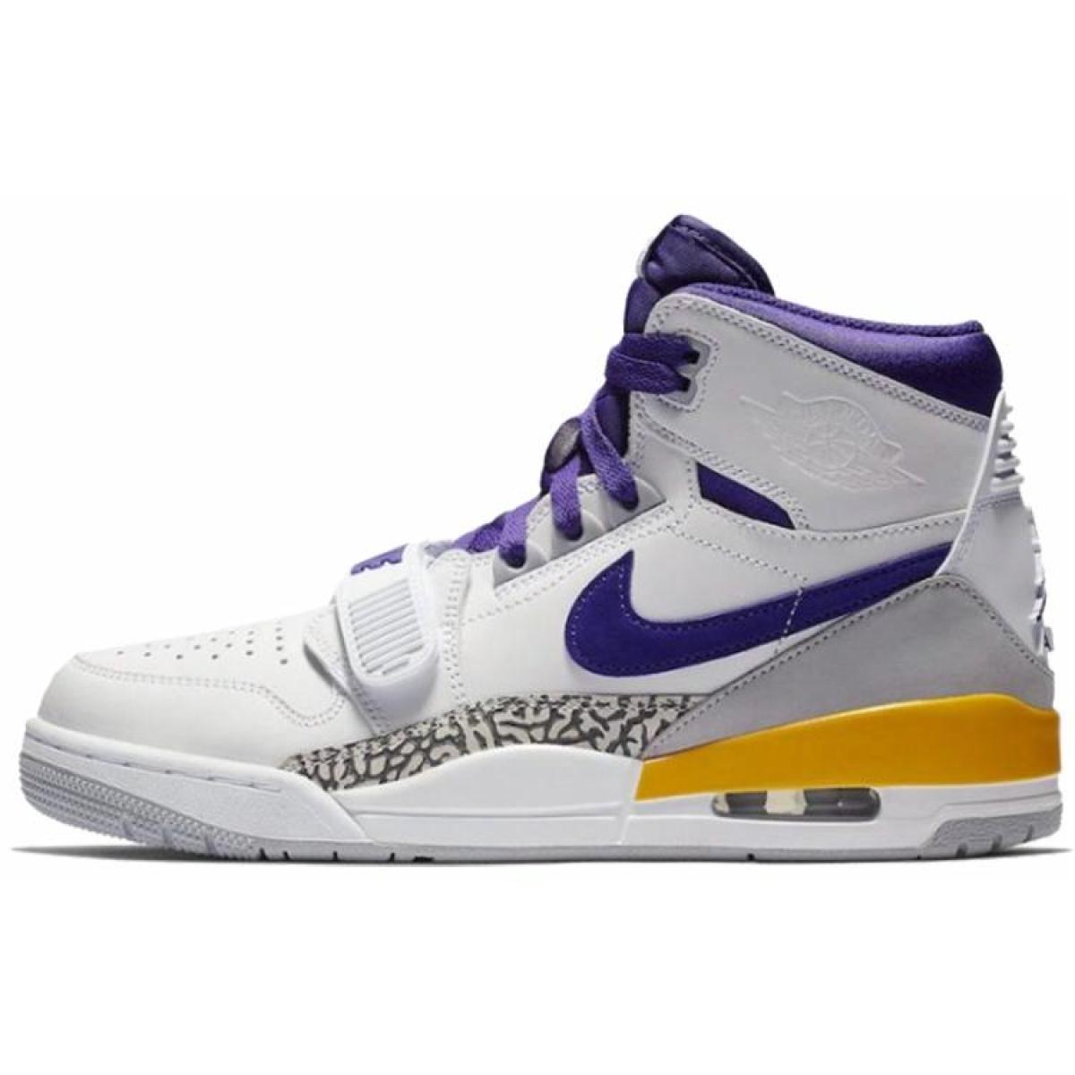Мужские кроссовки Air Jordan Legacy 312 Lakers High White/Violet