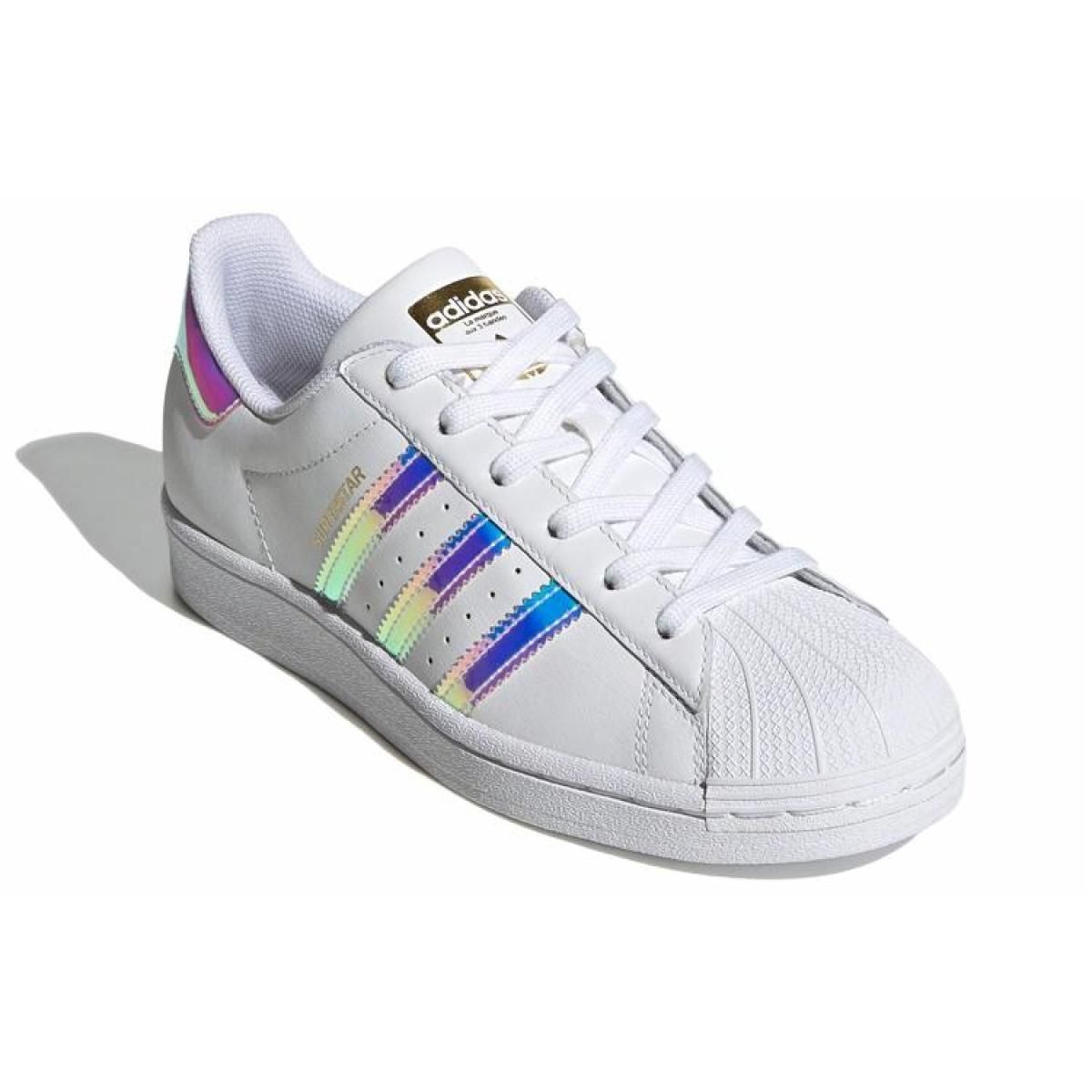 Женские кроссовки Adidas Originals Superstar White/Blue