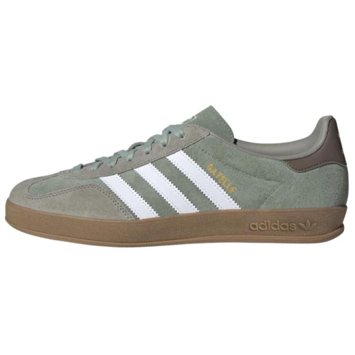 Мужские кроссовки Adidas Originals Gazelle Indoor Green/Grey