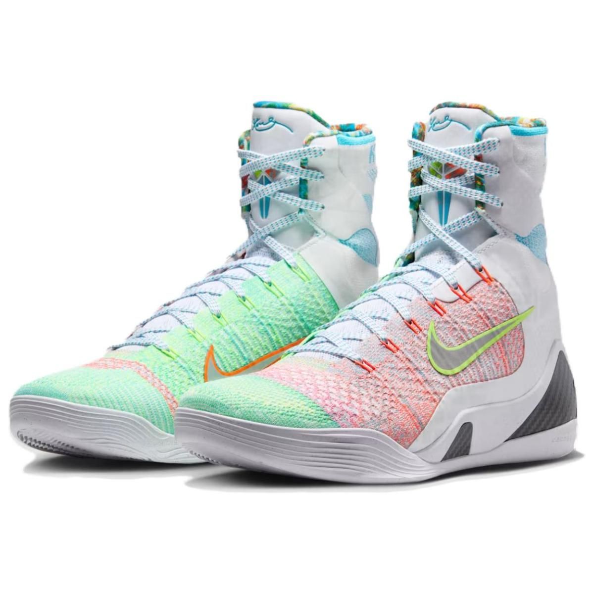 Мужские кроссовки Nike Kobe 9 Elite Protro What The White/Orange/Green