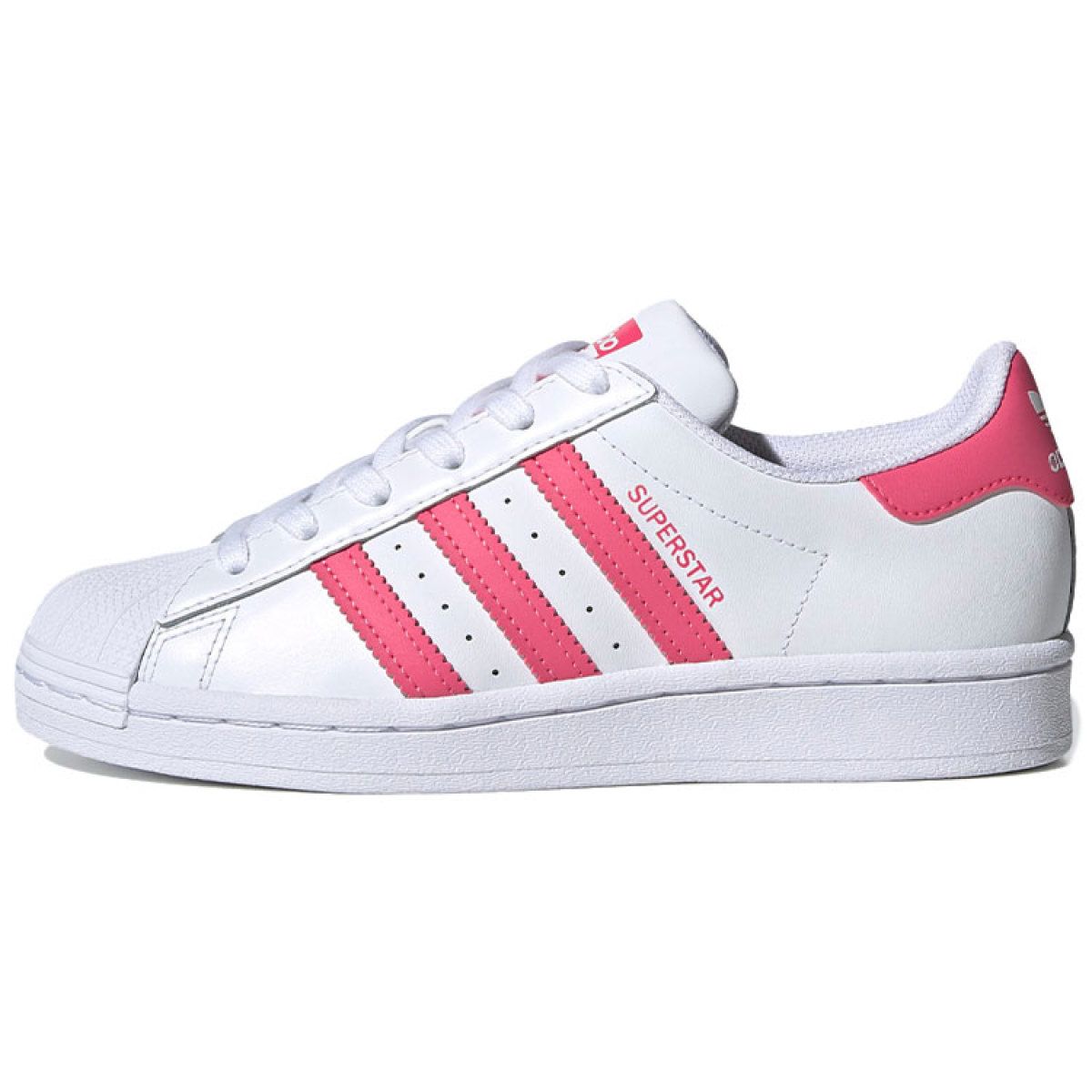 Подростковые кроссовки Adidas Originals Superstar J Bright White/Pink