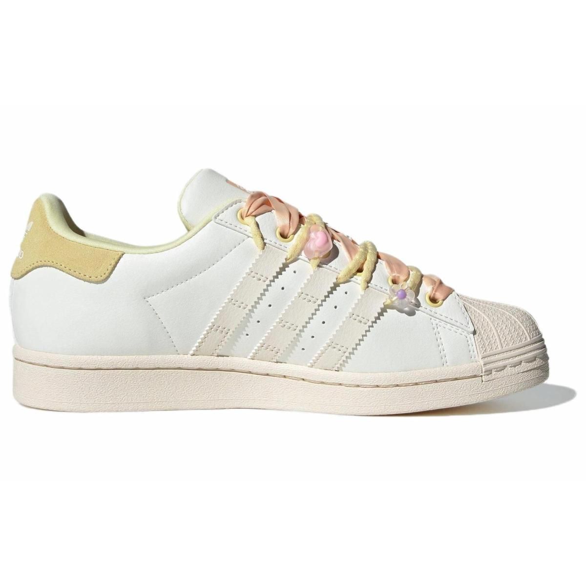 Женские кроссовки Adidas Originals Superstar White/Yellow