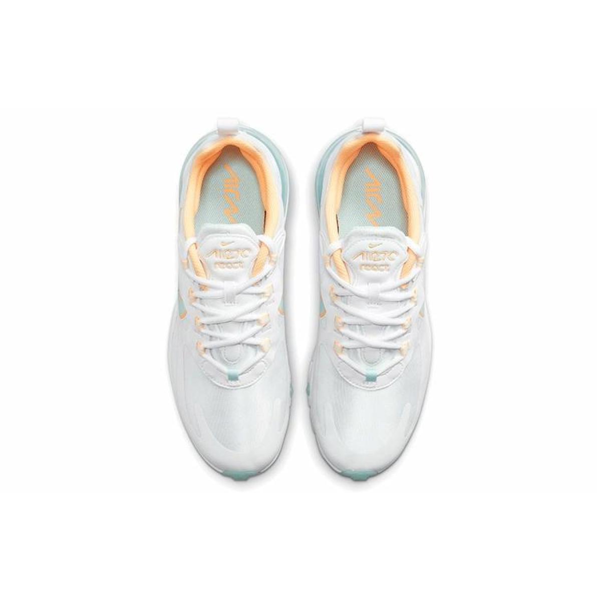 Женские кроссовки Nike Air Max 270 React White/Blue/Yellow