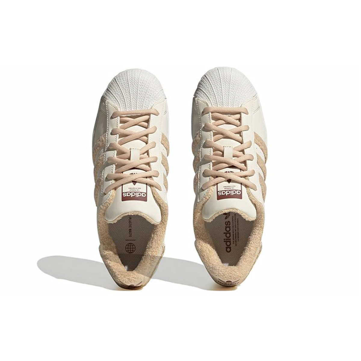 Женские кроссовки Adidas Originals SUPERSTAR Beige Brown