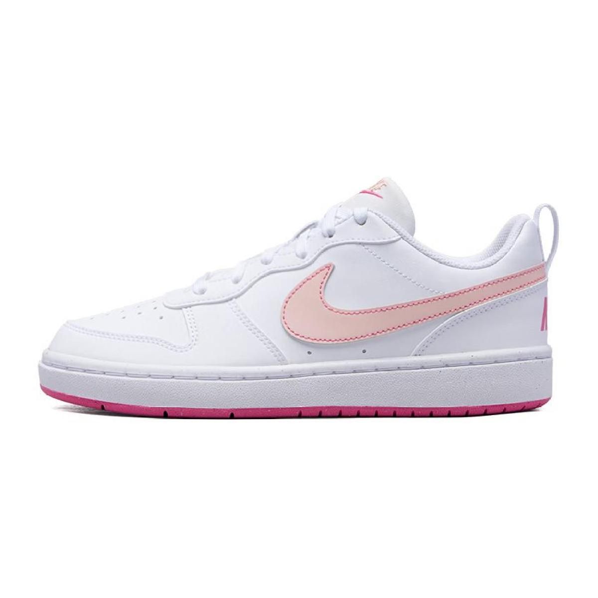 Подростковые Nike Court Borough Low White/Pink GS