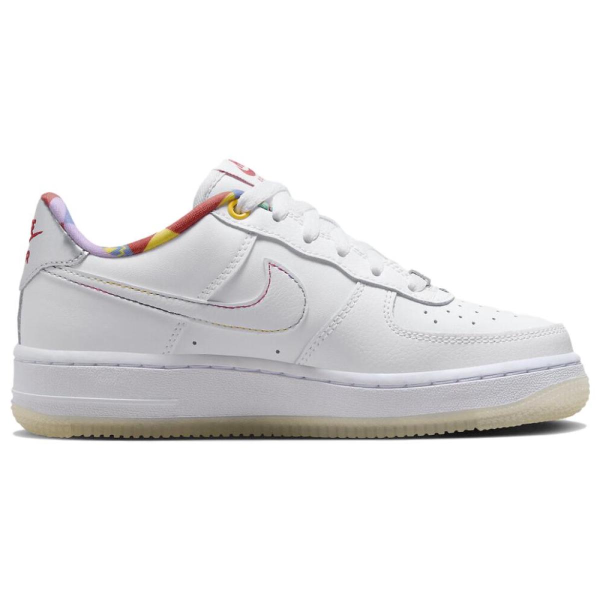Подростковые кроссовки Nike Air Force 1 Low White/Multicalor GS