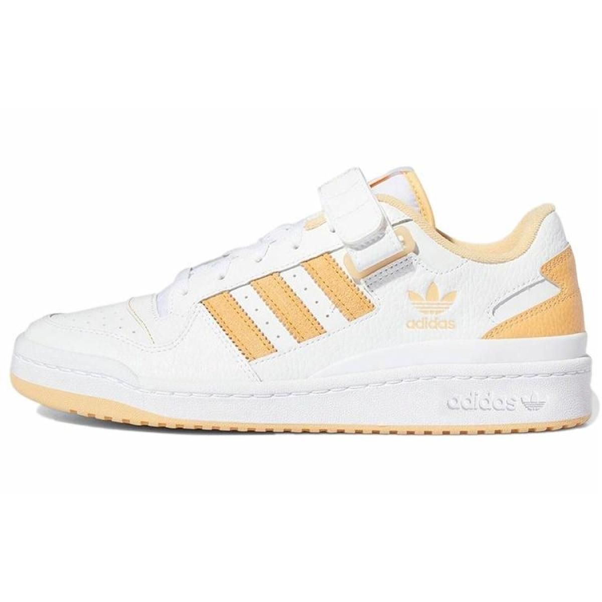 Кроссовки Adidas Originals Forum Low White/Yellow