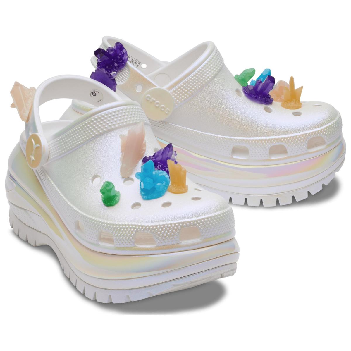 Сабо Lil Nas x Iridescent Crocs Classic Mega Crush Clog 5-8 cm Beige