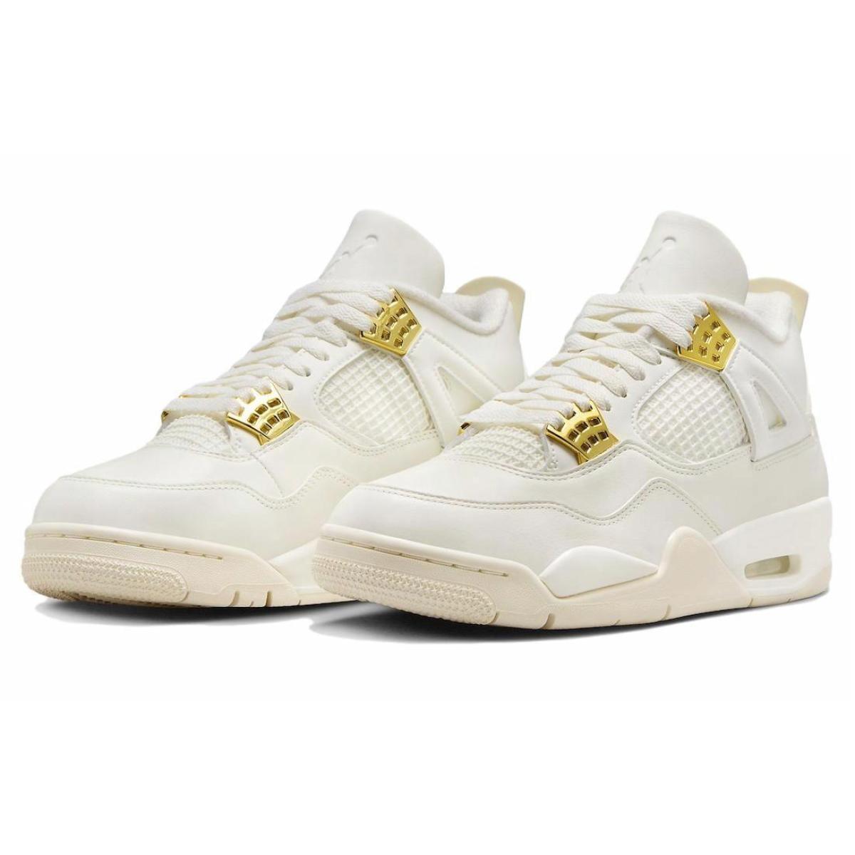Женские кроссовки Air Jordan 4 Mid "Metallic Gold"