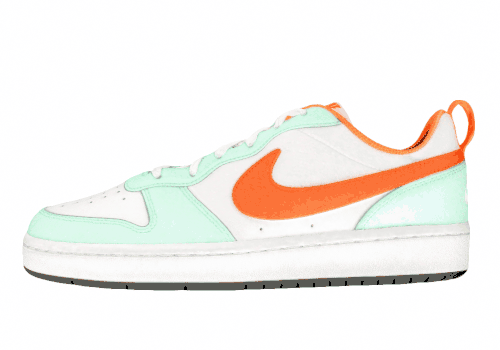 Подростковые кроссовки Nike Court Borough 2 Low  Mint Foam Safety Orange GS