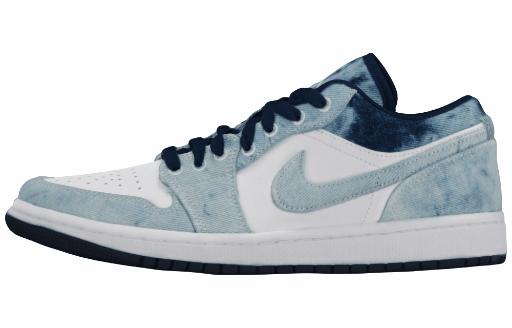 Мужские кроссовки Air Jordan 1 Low SE  Washed Denim
