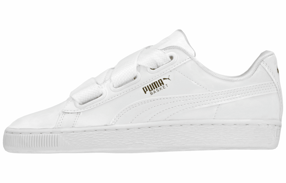 Женские кроссовки Puma Basket Heart Patent White