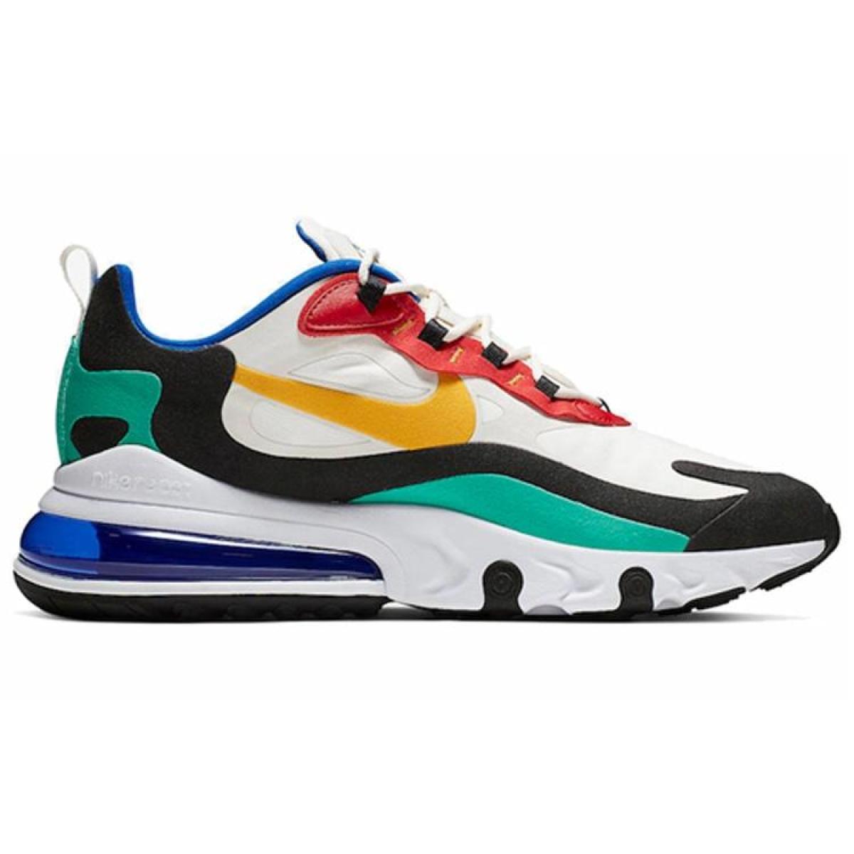 Кроссовки Nike Air Max 270 React White/Yellow/Blue