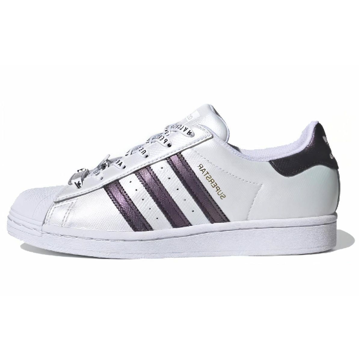 Женские Кеды Adidas Originals Superstar White/Purple