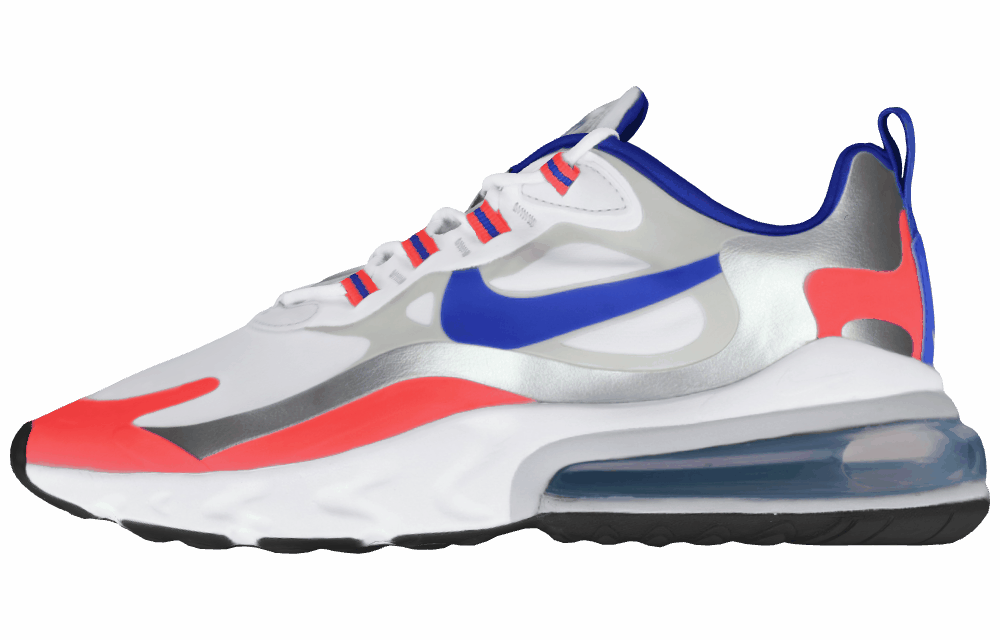 Женские кроссовки Nike Air Max 270 React Mid White/Blue/Orange