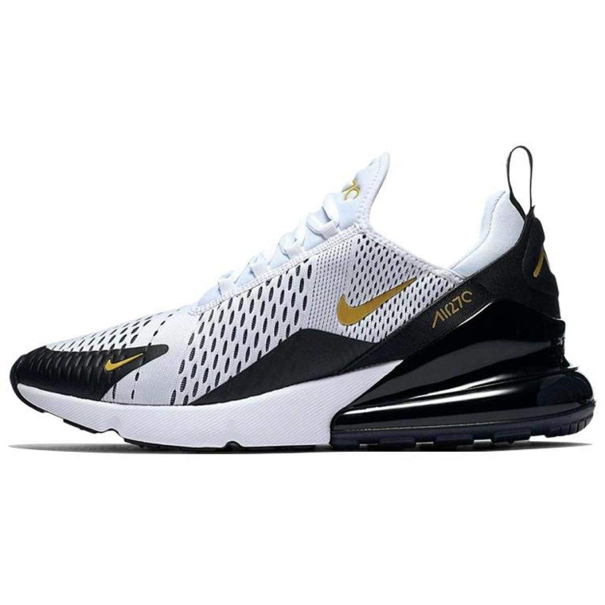Мужские кроссовки Nike Air Max 270 Black/White/Gold