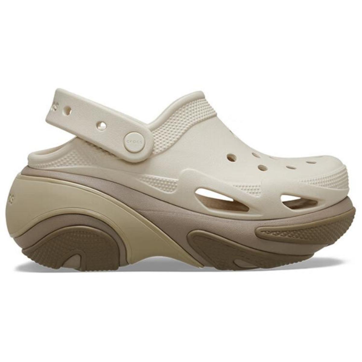 Женские сабо Crocs Shell Cream Puff Crush Clog 5-8 cm Taupe