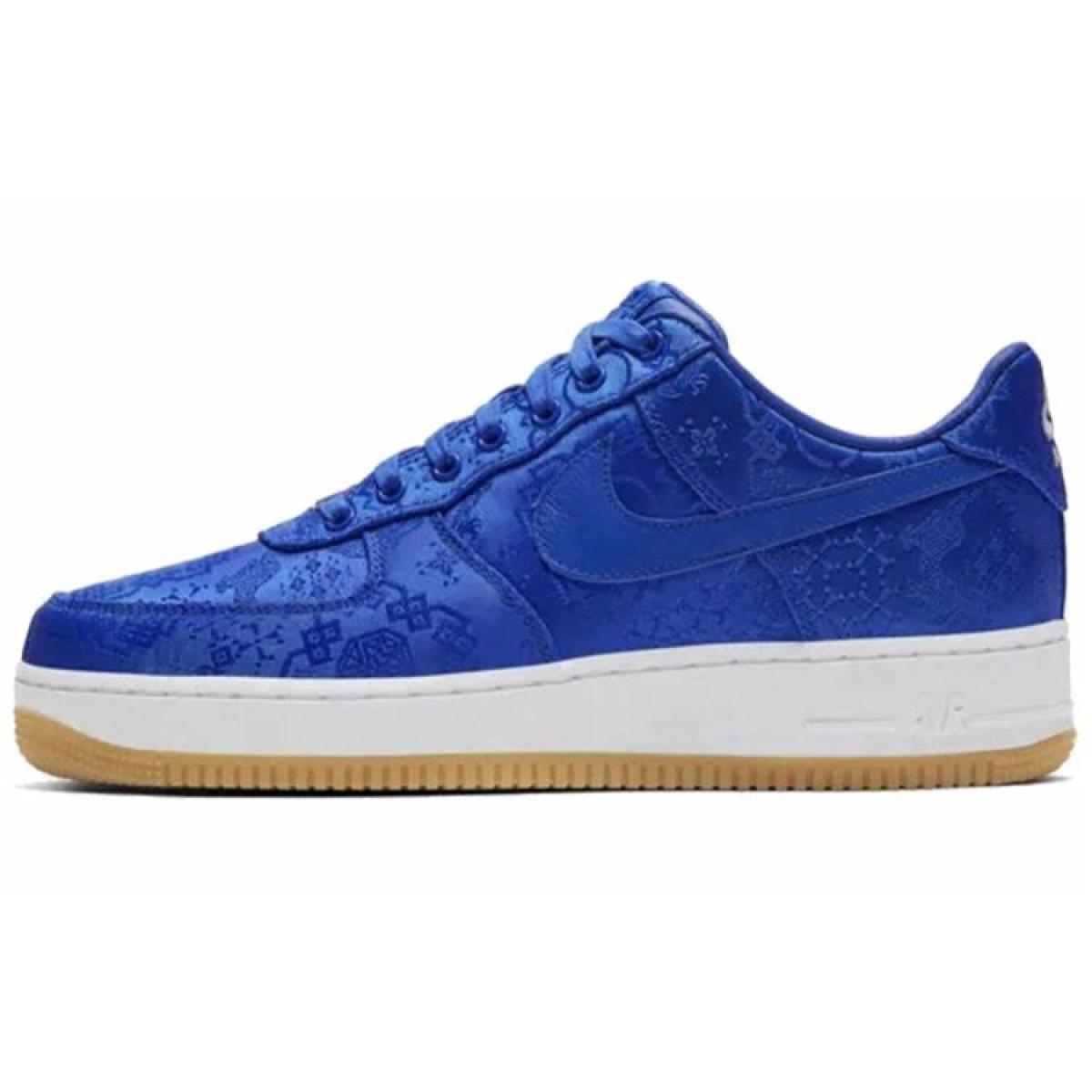 Кроссовки CLOT x Nike Air Force 1 Low Blue Silk