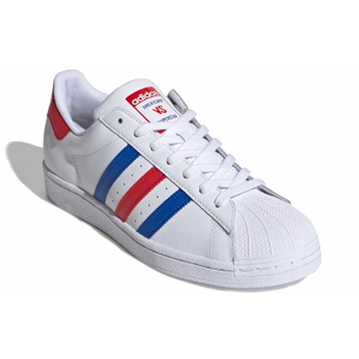 Кеды Adidas Originals Superstar White/Blue/Red
