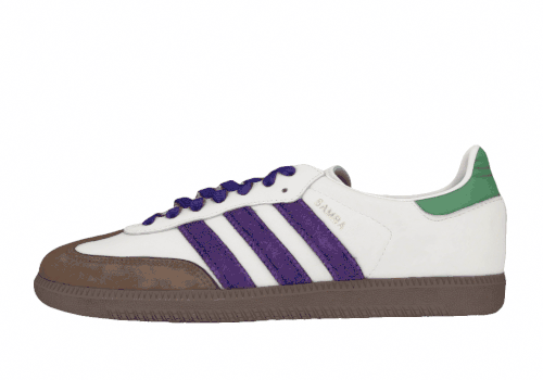 Женские кроссовки Adidas Originals Samba OG White/Purple/Brown