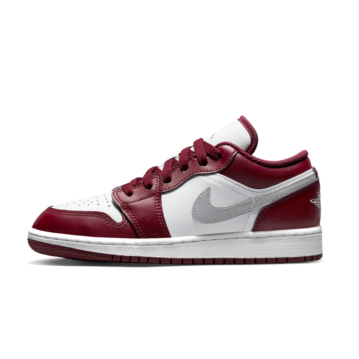 Подростковые кроссовки Jordan 1 Low Bordeaux GS