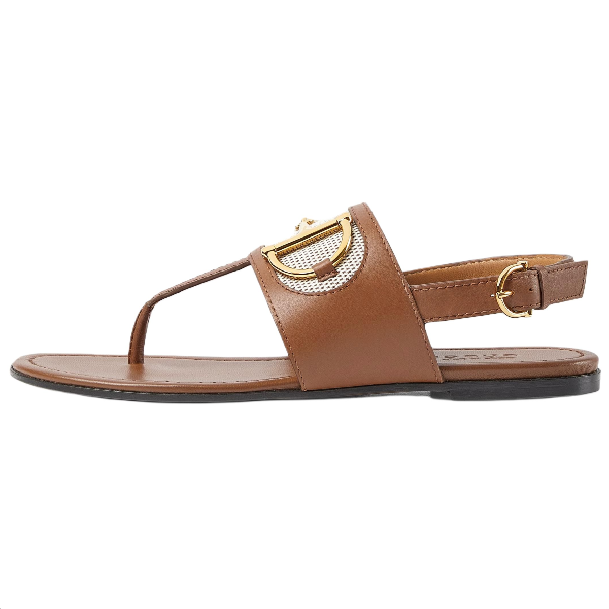 Женские сабо GUCCI Horsebit Light Brown