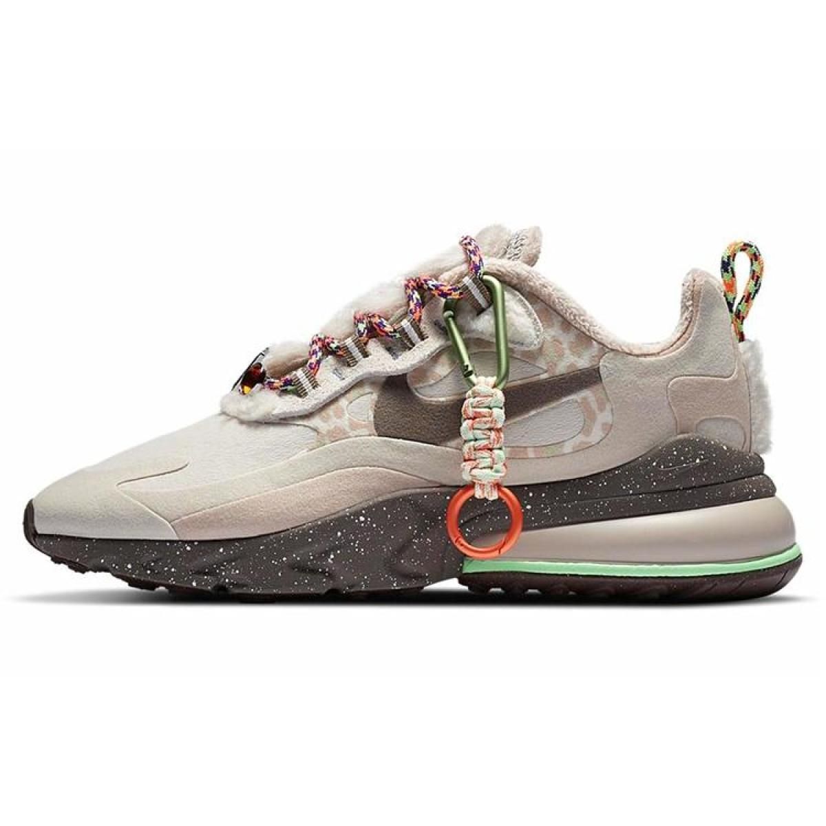 Женские кроссовки Nike Air Max 270 React Off White/Grey