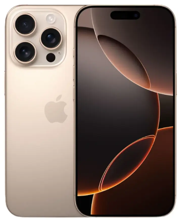 Смартфон Apple iPhone 16 Pro 256 GB, Dual nano SIM, Desert Titanium