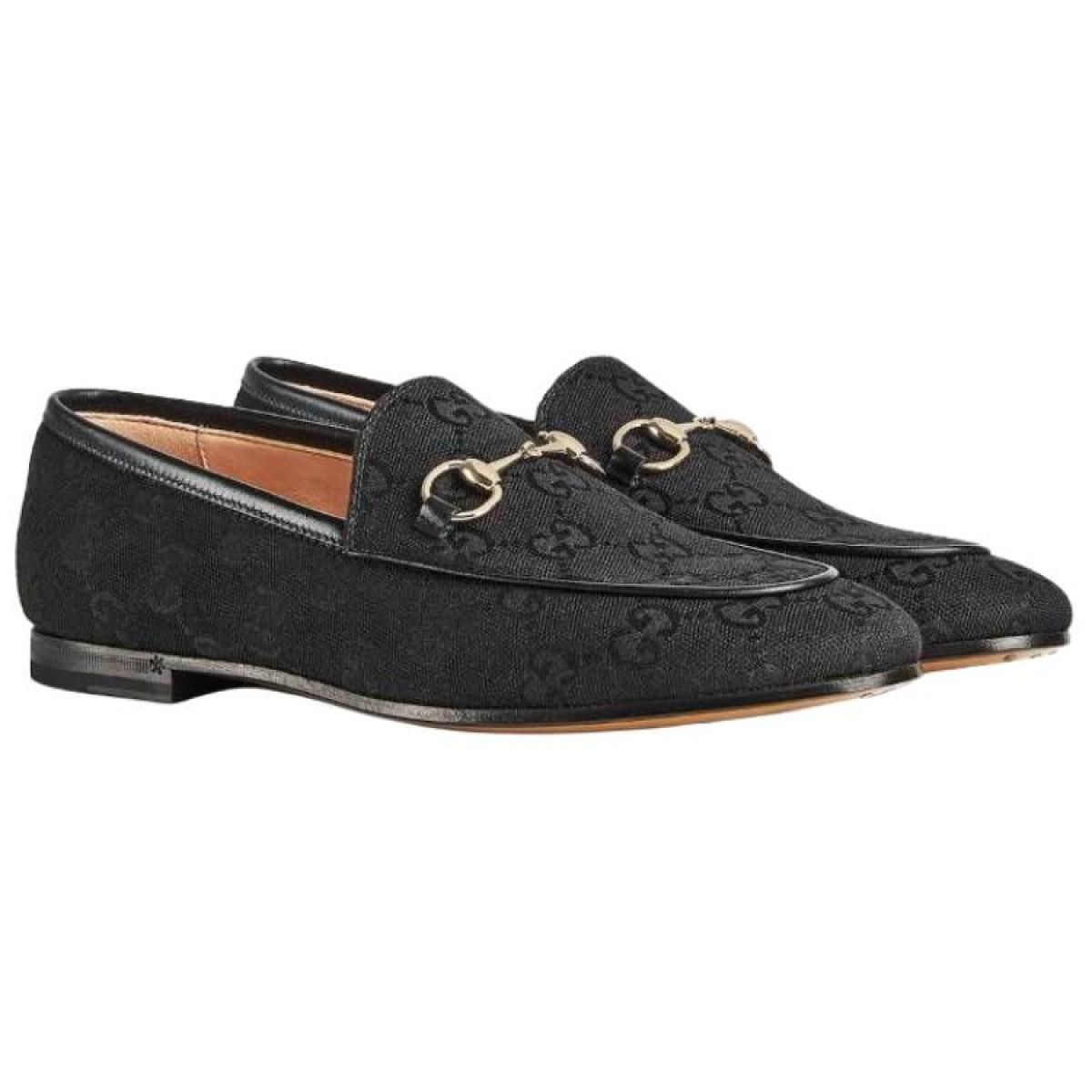 Женские лоферы Gucci Jordaan GG Black