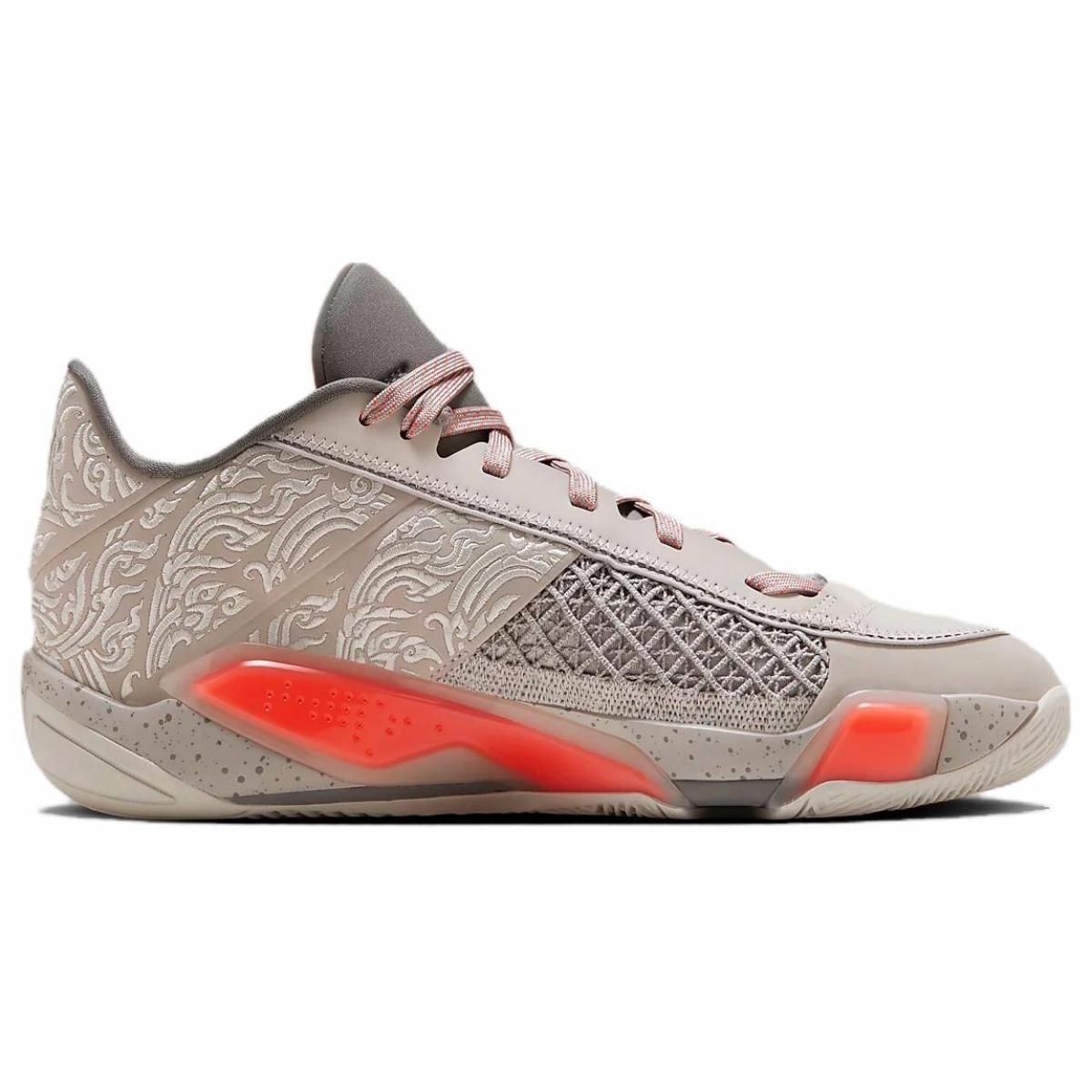 Мужские кроссовки Air Jordan 38 Low "Torch" Light Bone/Coconut Milk/Dark Russet/Campfire Orange