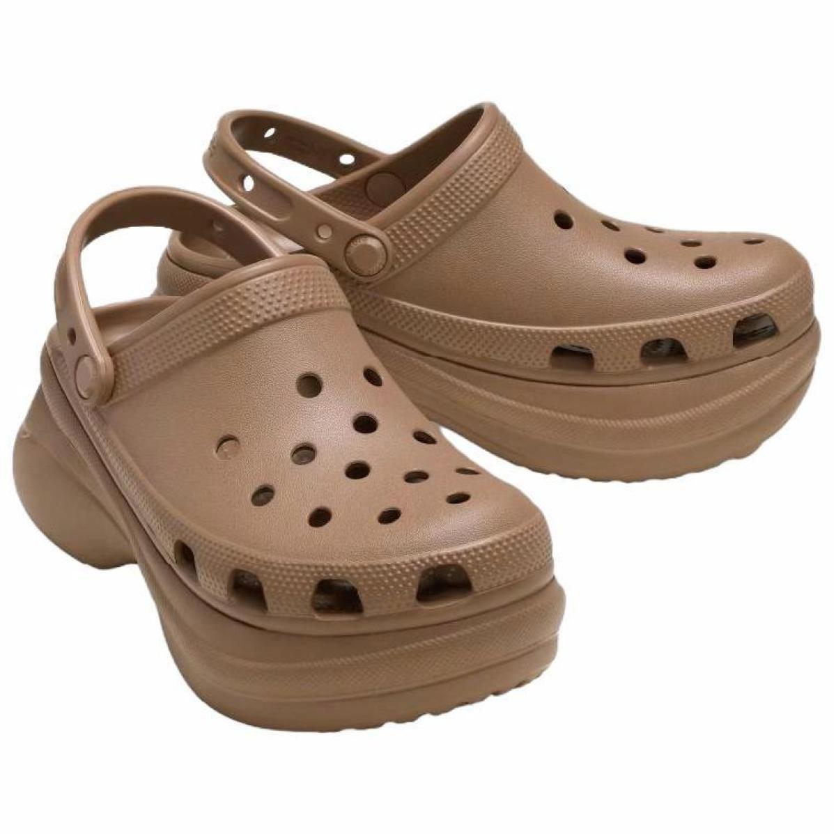 Женские сабо Crocs Bae Clog 6 cm Brown