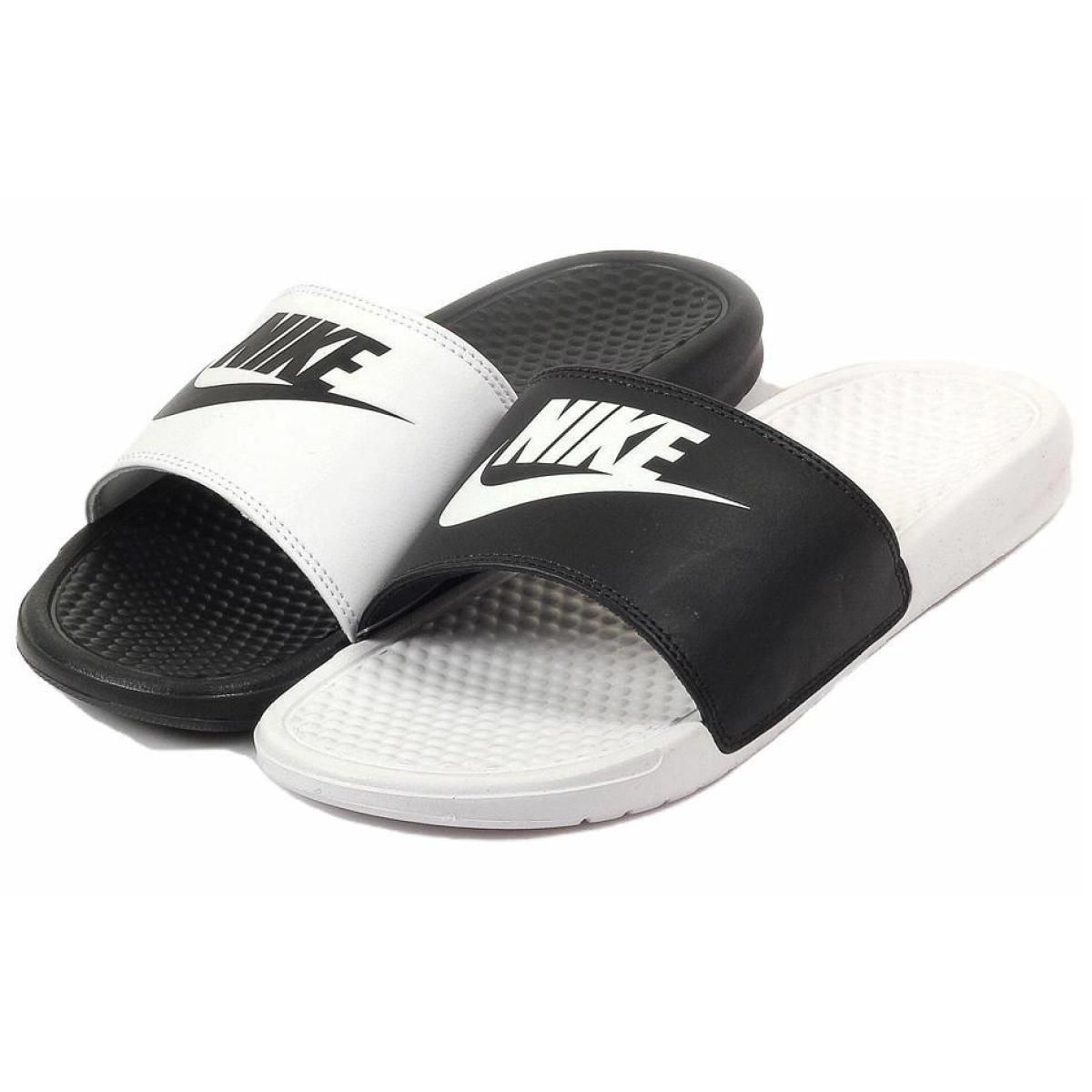 Шлёпанцы Nike Benassi "Just Do It" White/Black
