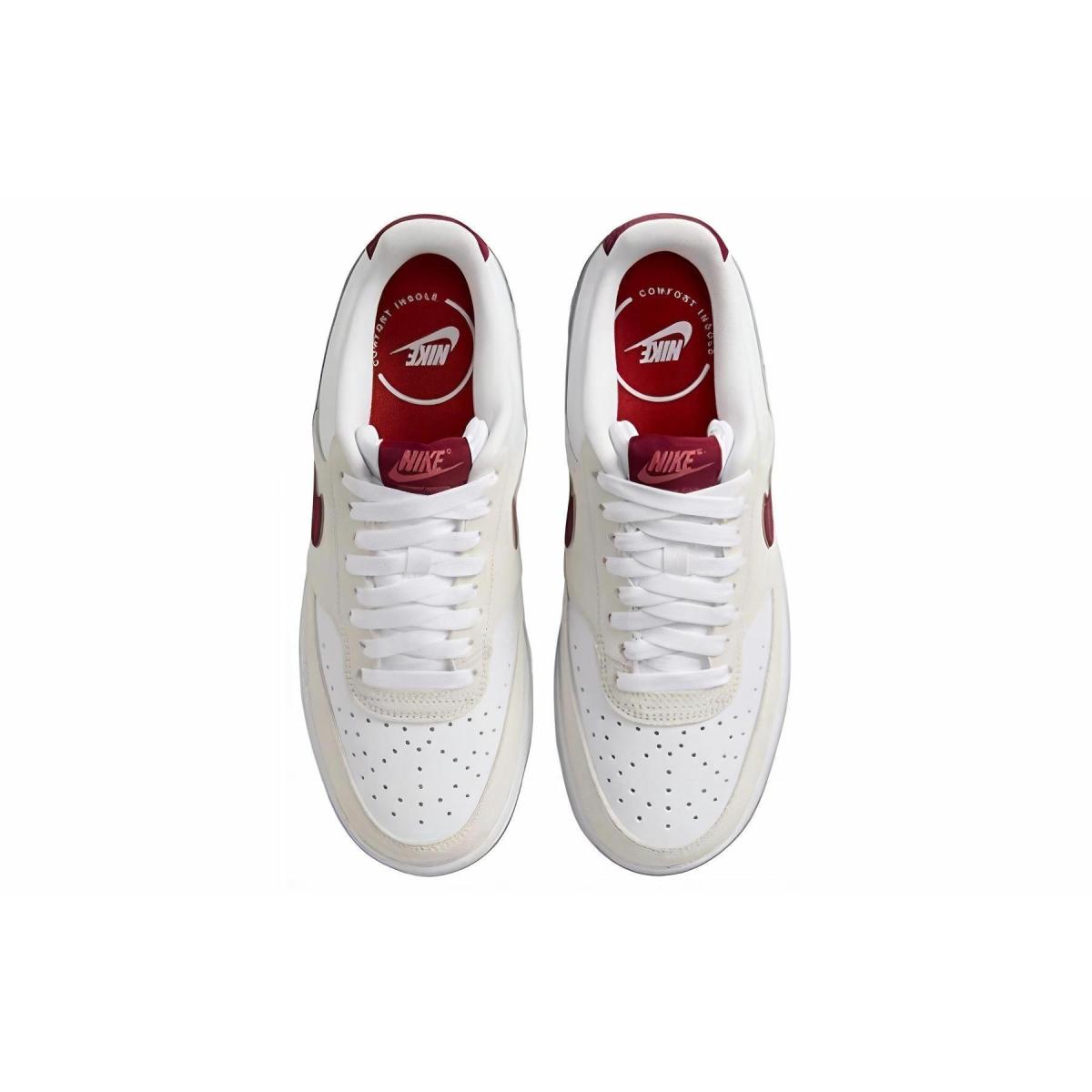 Женские кроссовки Nike Court Vision LO White/Burgundy